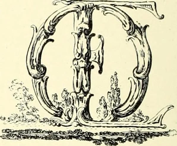 An illustration from An historical guide to French interiors, furniture, decoration, woodwork, & allied arts during the last half of the seventeenth century, the whole of the eighteenth century, and the earlier part of the nineteenth, 1900, leaf 230