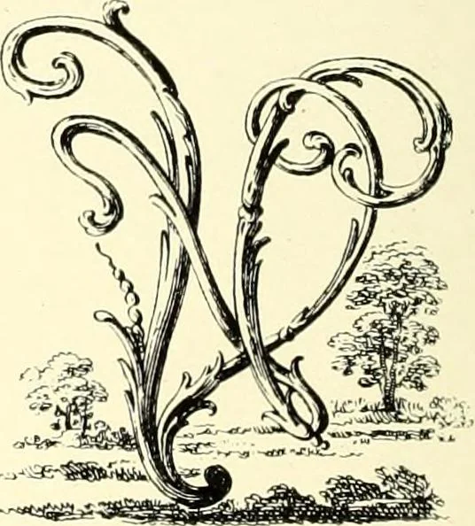 An illustration from An historical guide to French interiors, furniture, decoration, woodwork, & allied arts during the last half of the seventeenth century, the whole of the eighteenth century, and the earlier part of the nineteenth, 1900, leaf 230
