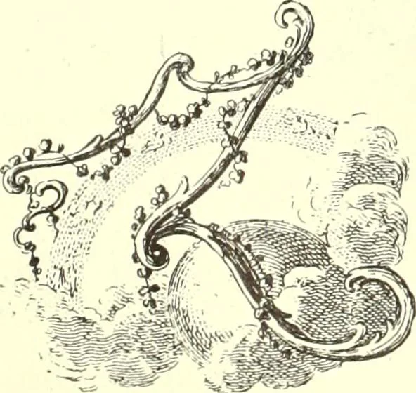 An illustration from An historical guide to French interiors, furniture, decoration, woodwork, & allied arts during the last half of the seventeenth century, the whole of the eighteenth century, and the earlier part of the nineteenth, 1900, leaf 230