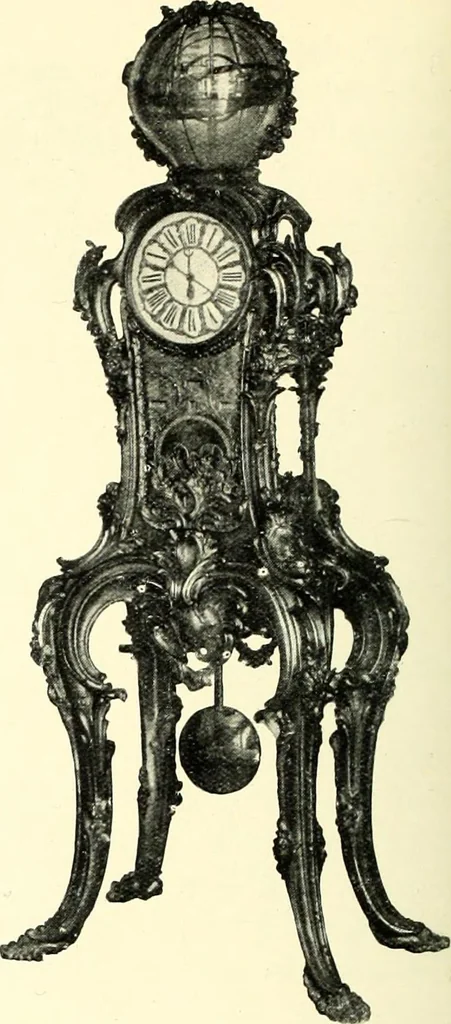 An illustration from An historical guide to French interiors, furniture, decoration, woodwork, & allied arts during the last half of the seventeenth century, the whole of the eighteenth century, and the earlier part of the nineteenth, 1900, leaf 240