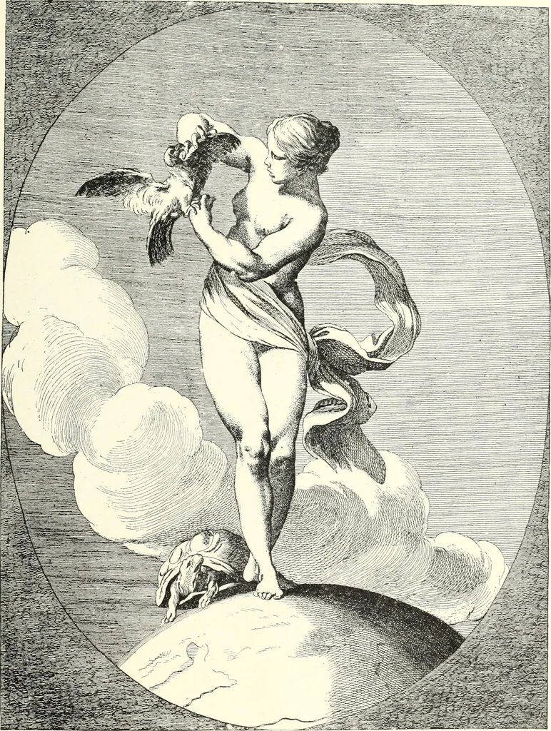 An illustration from An historical guide to French interiors, furniture, decoration, woodwork, & allied arts during the last half of the seventeenth century, the whole of the eighteenth century, and the earlier part of the nineteenth, 1900, leaf 247