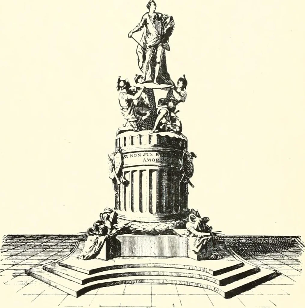 An illustration from An historical guide to French interiors, furniture, decoration, woodwork, & allied arts during the last half of the seventeenth century, the whole of the eighteenth century, and the earlier part of the nineteenth, 1900, leaf 259