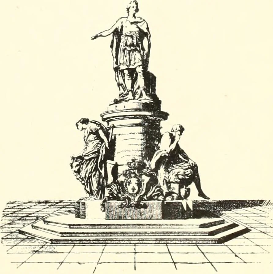 An illustration from An historical guide to French interiors, furniture, decoration, woodwork, & allied arts during the last half of the seventeenth century, the whole of the eighteenth century, and the earlier part of the nineteenth, 1900, leaf 259