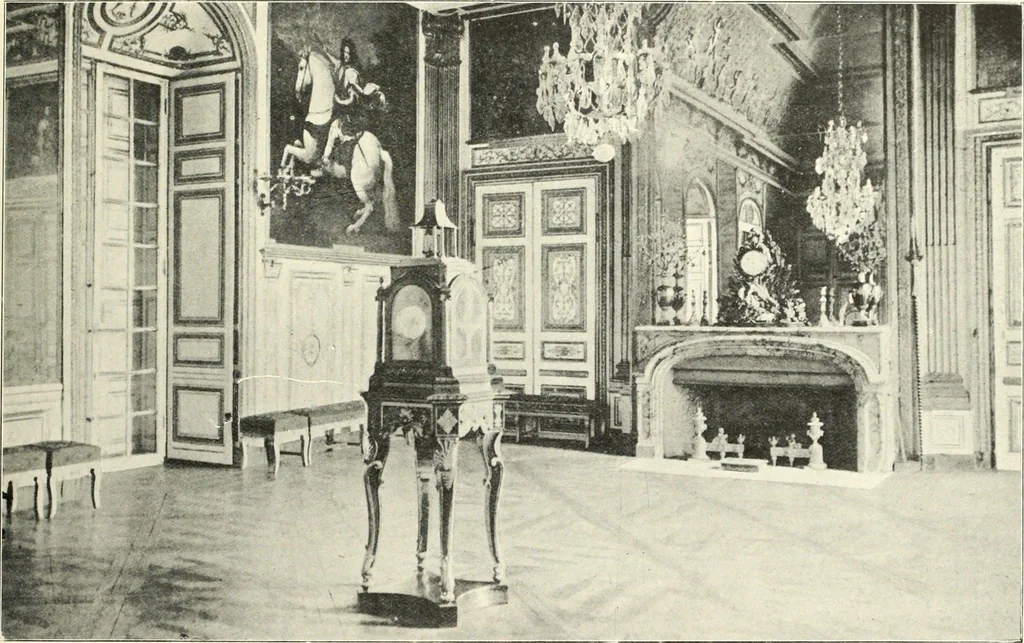An illustration from An historical guide to French interiors, furniture, decoration, woodwork, & allied arts during the last half of the seventeenth century, the whole of the eighteenth century, and the earlier part of the nineteenth, 1900, leaf 263
