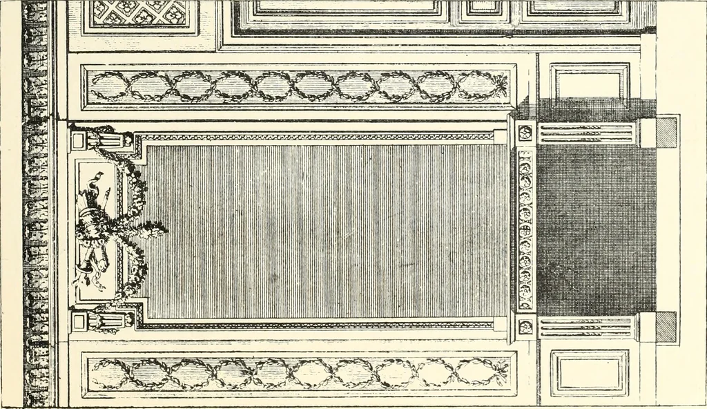 An illustration from An historical guide to French interiors, furniture, decoration, woodwork, & allied arts during the last half of the seventeenth century, the whole of the eighteenth century, and the earlier part of the nineteenth, 1900, leaf 263