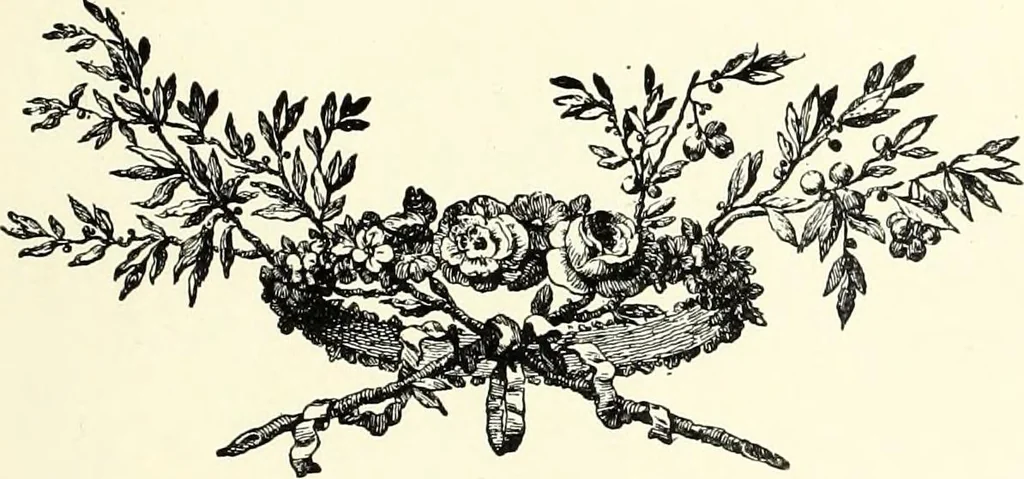 An illustration from An historical guide to French interiors, furniture, decoration, woodwork, & allied arts during the last half of the seventeenth century, the whole of the eighteenth century, and the earlier part of the nineteenth, 1900, leaf 275