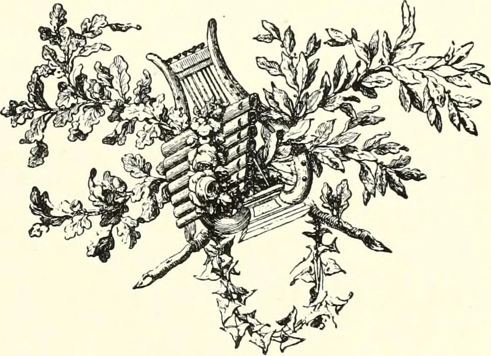 An illustration from An historical guide to French interiors, furniture, decoration, woodwork, & allied arts during the last half of the seventeenth century, the whole of the eighteenth century, and the earlier part of the nineteenth, 1900, leaf 275