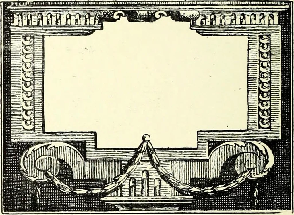 An illustration from An historical guide to French interiors, furniture, decoration, woodwork, & allied arts during the last half of the seventeenth century, the whole of the eighteenth century, and the earlier part of the nineteenth, 1900, leaf 284