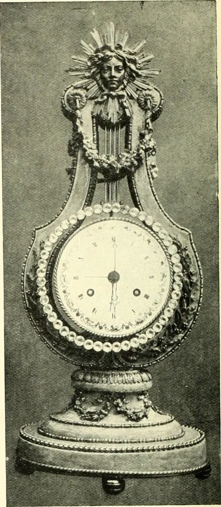 An illustration from An historical guide to French interiors, furniture, decoration, woodwork, & allied arts during the last half of the seventeenth century, the whole of the eighteenth century, and the earlier part of the nineteenth, 1900, leaf 286