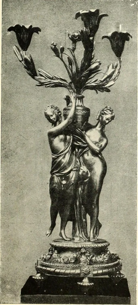 An illustration from An historical guide to French interiors, furniture, decoration, woodwork, & allied arts during the last half of the seventeenth century, the whole of the eighteenth century, and the earlier part of the nineteenth, 1900, leaf 287