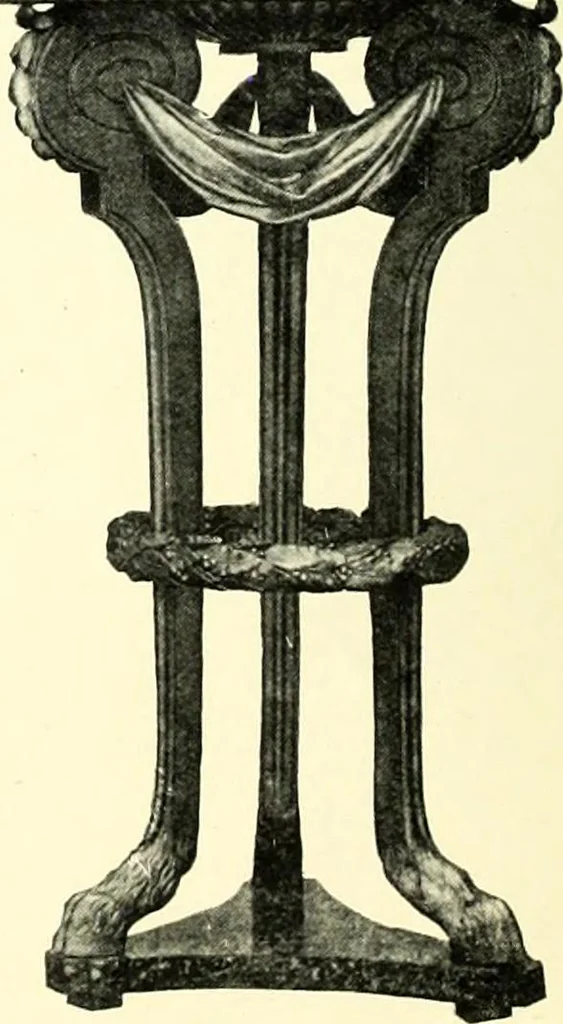 An illustration from An historical guide to French interiors, furniture, decoration, woodwork, & allied arts during the last half of the seventeenth century, the whole of the eighteenth century, and the earlier part of the nineteenth, 1900, leaf 288