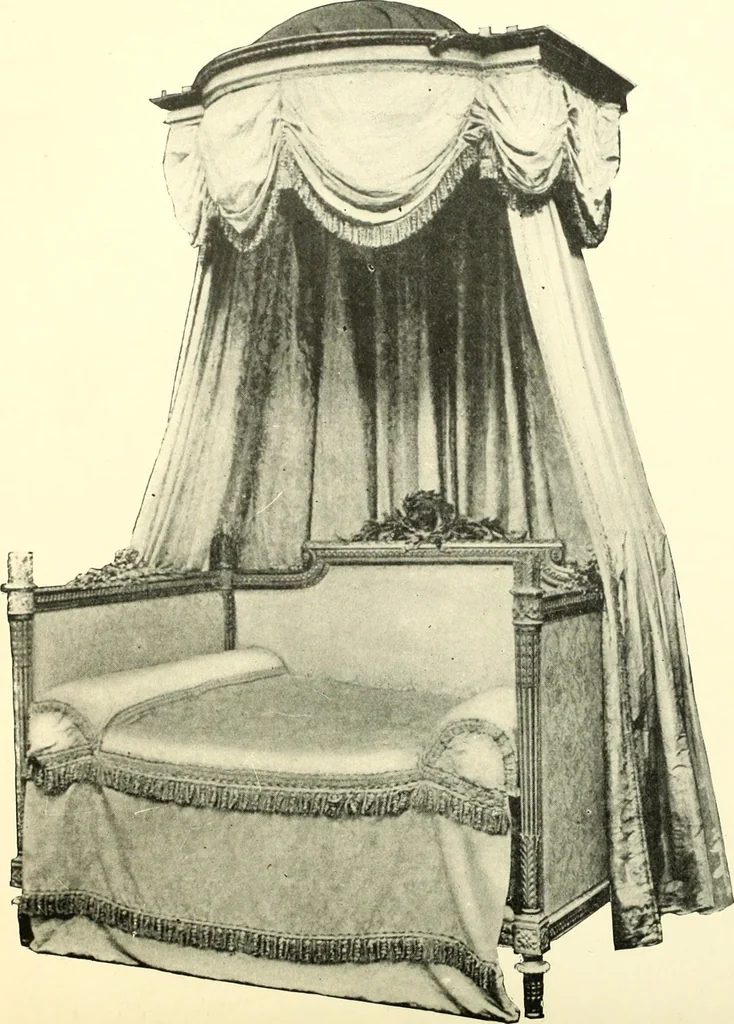 An illustration from An historical guide to French interiors, furniture, decoration, woodwork, & allied arts during the last half of the seventeenth century, the whole of the eighteenth century, and the earlier part of the nineteenth, 1900, leaf 292