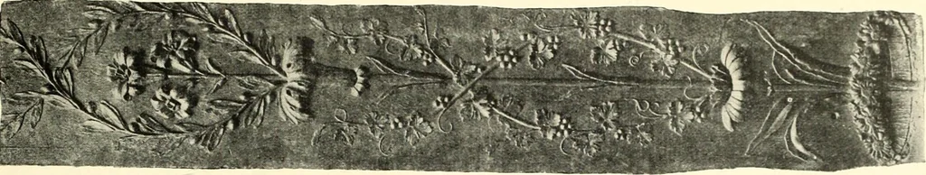 An illustration from An historical guide to French interiors, furniture, decoration, woodwork, & allied arts during the last half of the seventeenth century, the whole of the eighteenth century, and the earlier part of the nineteenth, 1900, leaf 297