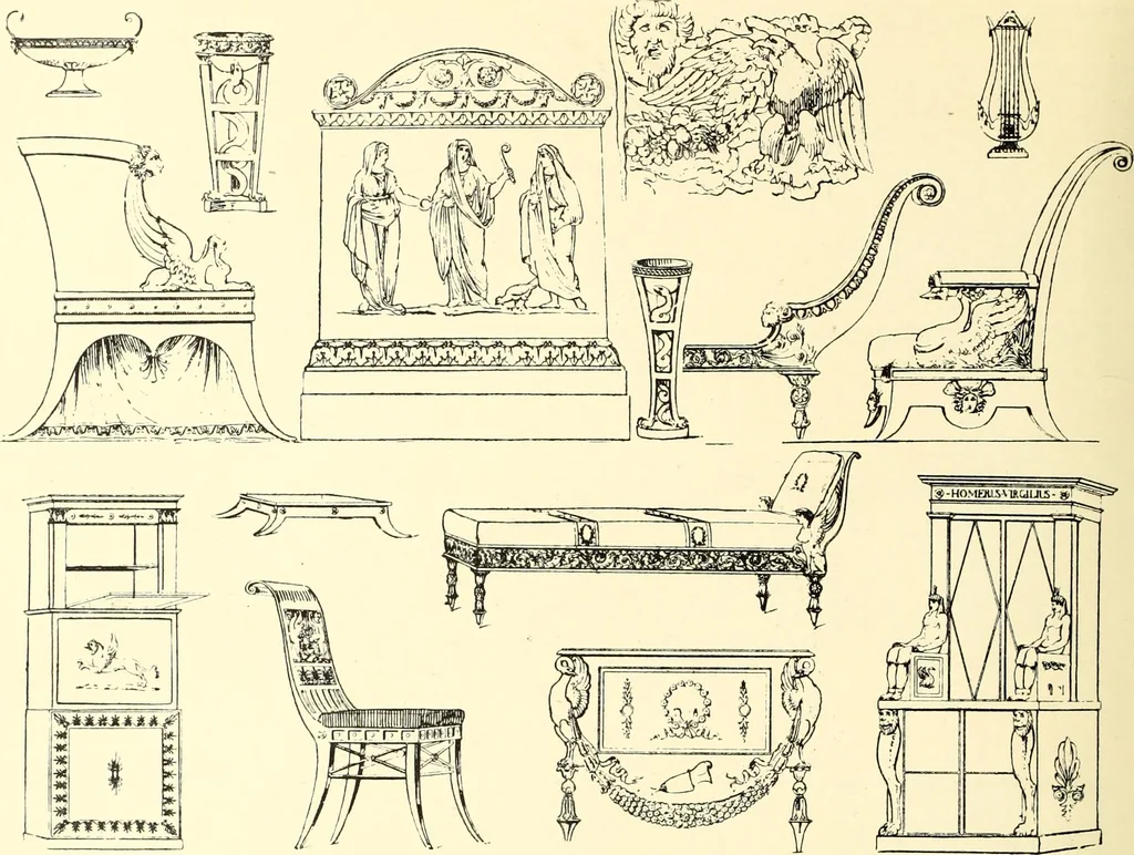 An illustration from An historical guide to French interiors, furniture, decoration, woodwork, & allied arts during the last half of the seventeenth century, the whole of the eighteenth century, and the earlier part of the nineteenth, 1900, leaf 304