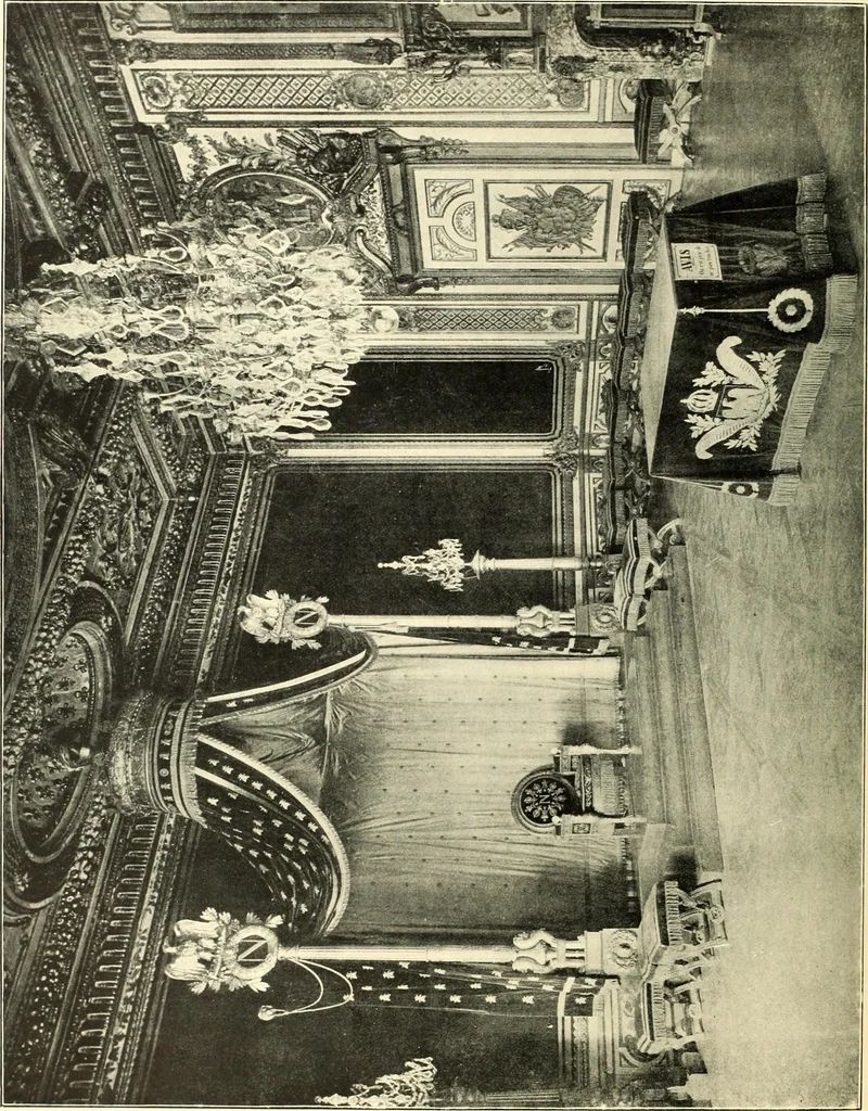 An illustration from An historical guide to French interiors, furniture, decoration, woodwork, & allied arts during the last half of the seventeenth century, the whole of the eighteenth century, and the earlier part of the nineteenth, 1900, leaf 306
