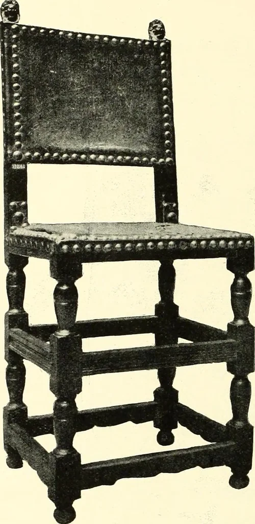 An illustration from An historical guide to French interiors, furniture, decoration, woodwork, & allied arts during the last half of the seventeenth century, the whole of the eighteenth century, and the earlier part of the nineteenth, 1900, leaf 38