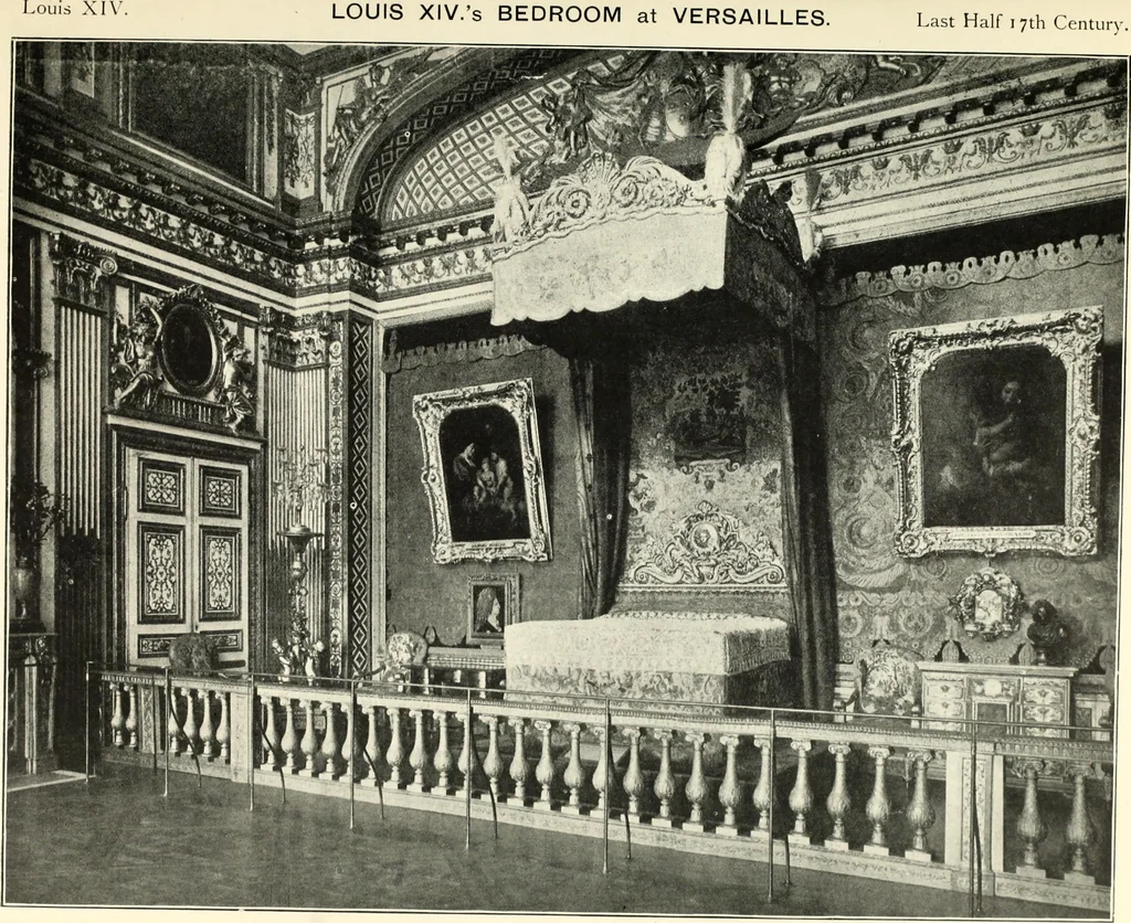 An illustration from An historical guide to French interiors, furniture, decoration, woodwork, & allied arts during the last half of the seventeenth century, the whole of the eighteenth century, and the earlier part of the nineteenth, 1900, leaf 47
