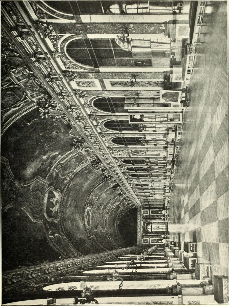 An illustration from An historical guide to French interiors, furniture, decoration, woodwork, & allied arts during the last half of the seventeenth century, the whole of the eighteenth century, and the earlier part of the nineteenth, 1900, leaf 49
