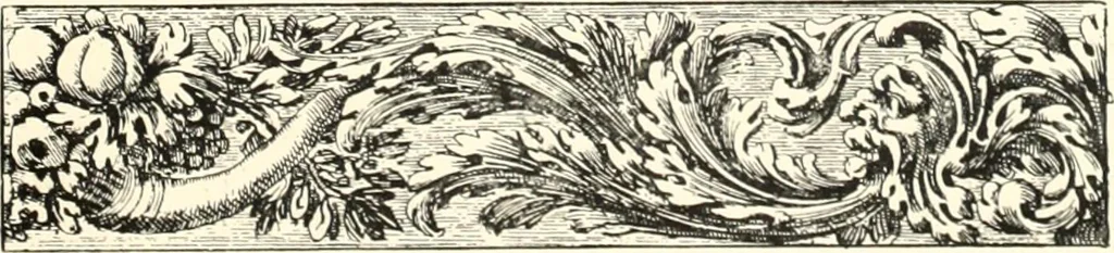 An illustration from An historical guide to French interiors, furniture, decoration, woodwork, & allied arts during the last half of the seventeenth century, the whole of the eighteenth century, and the earlier part of the nineteenth, 1900, leaf 83