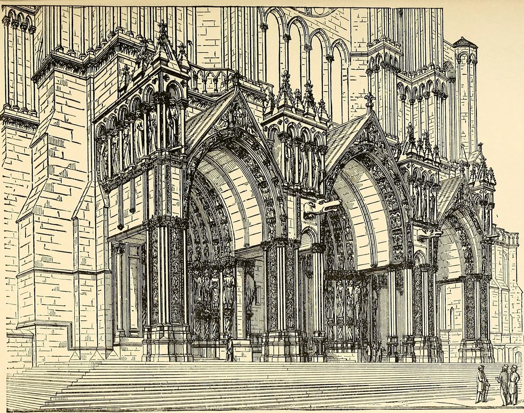 An illustration from The historical monuments of France, 1898, leaf 134
