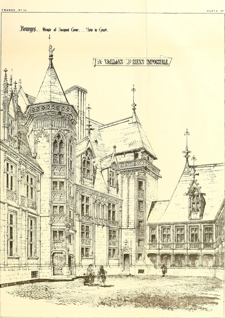 An illustration from The historical monuments of France, 1898, leaf 150