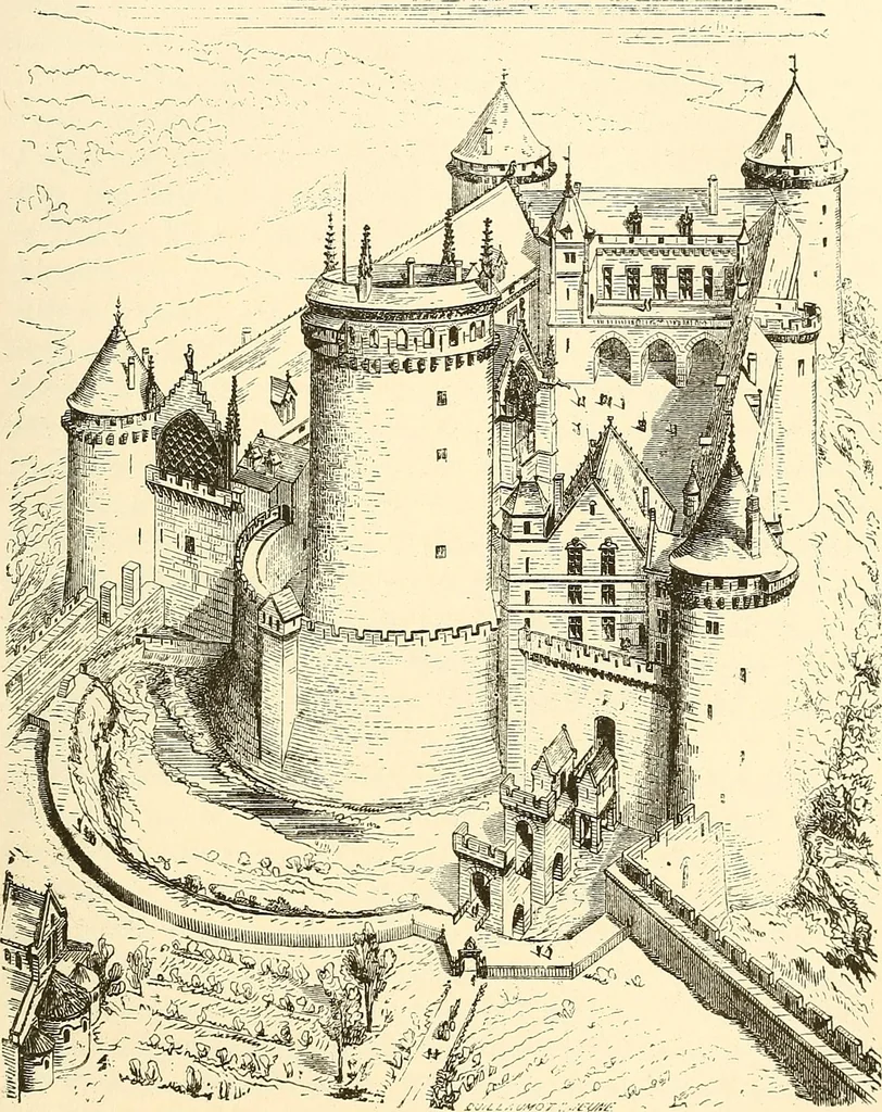 An illustration from The historical monuments of France, 1898, leaf 164