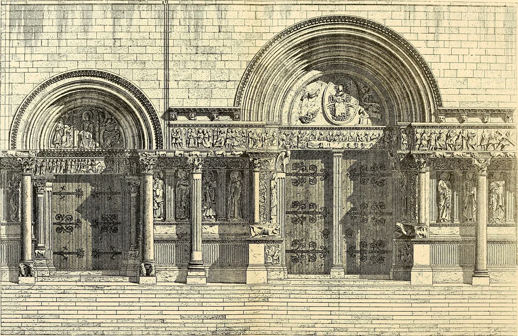 An illustration from The historical monuments of France, 1898, leaf 44