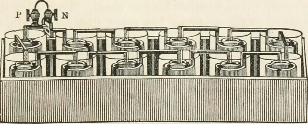 An illustration from Historical sketch of the electric telegraph : including its rise and progress in the United States, 1852, leaf 30
