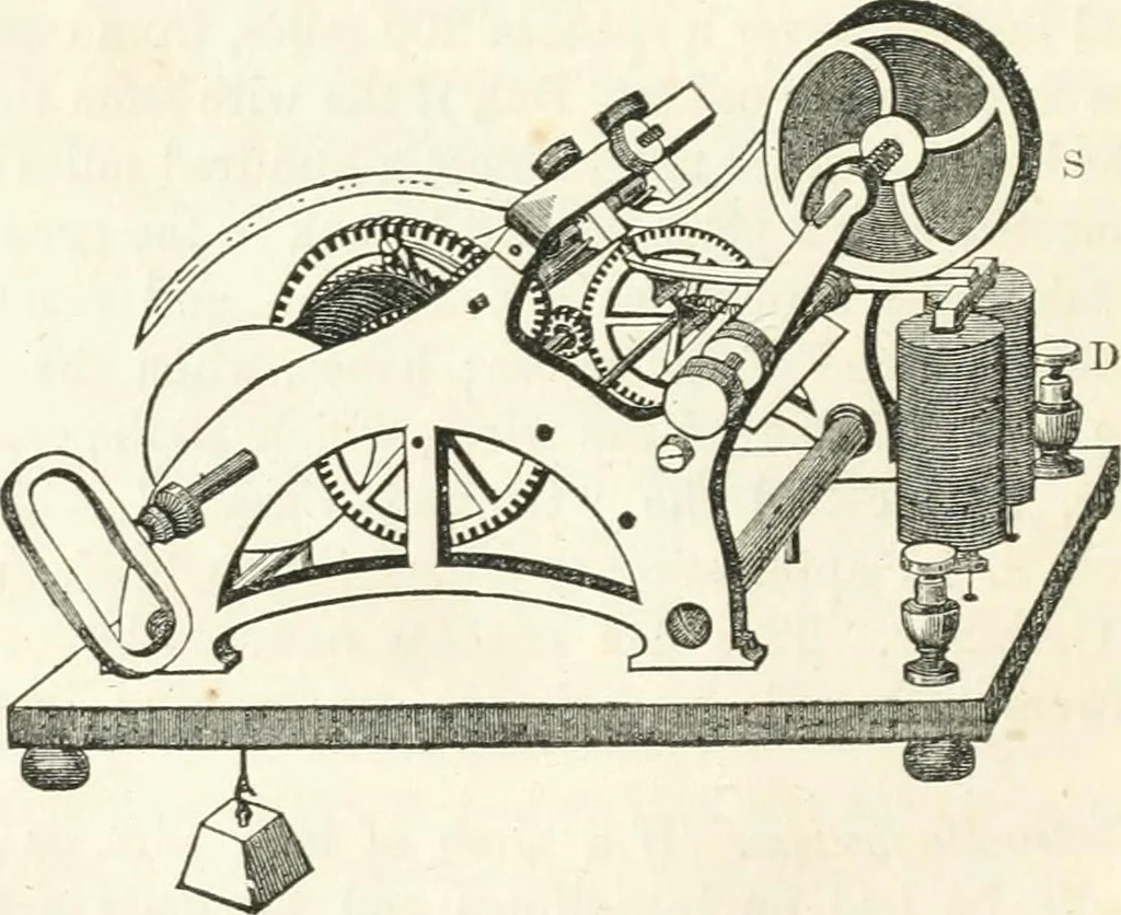 An illustration from Historical sketch of the electric telegraph : including its rise and progress in the United States, 1852, leaf 33