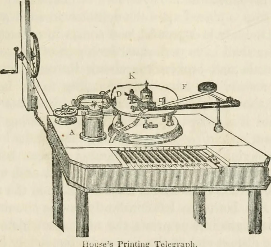 An illustration from Historical sketch of the electric telegraph : including its rise and progress in the United States, 1852, leaf 40