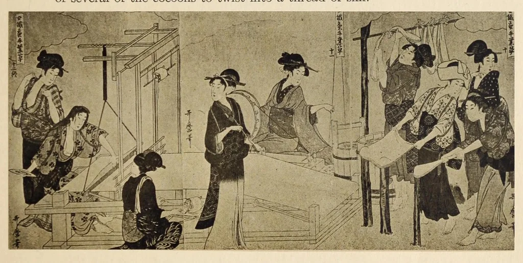 An illustration from An historical sketch of nishiki and kinran brocades; with a catalog on one hundred and twenty rare specimens dating from 1400 to 1812 A. D., 1914, leaf 13