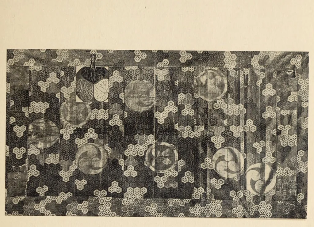 An illustration from An historical sketch of nishiki and kinran brocades; with a catalog on one hundred and twenty rare specimens dating from 1400 to 1812 A. D., 1914, leaf 17