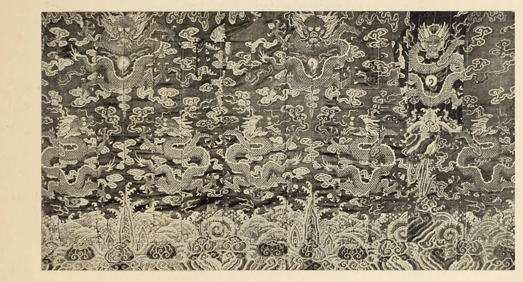 An illustration from An historical sketch of nishiki and kinran brocades; with a catalog on one hundred and twenty rare specimens dating from 1400 to 1812 A. D., 1914, leaf 29