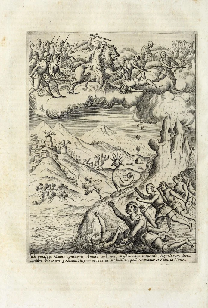 An illustration from Historica relatione del regno di Cile : e delle missioni e ministerij che esercita in quelle la Compagnia di Giesu, 1646, leaf 288