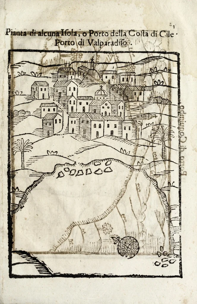 An illustration from Historica relatione del regno di Cile : e delle missioni e ministerij che esercita in quelle la Compagnia di Giesu, 1646, leaf 443
