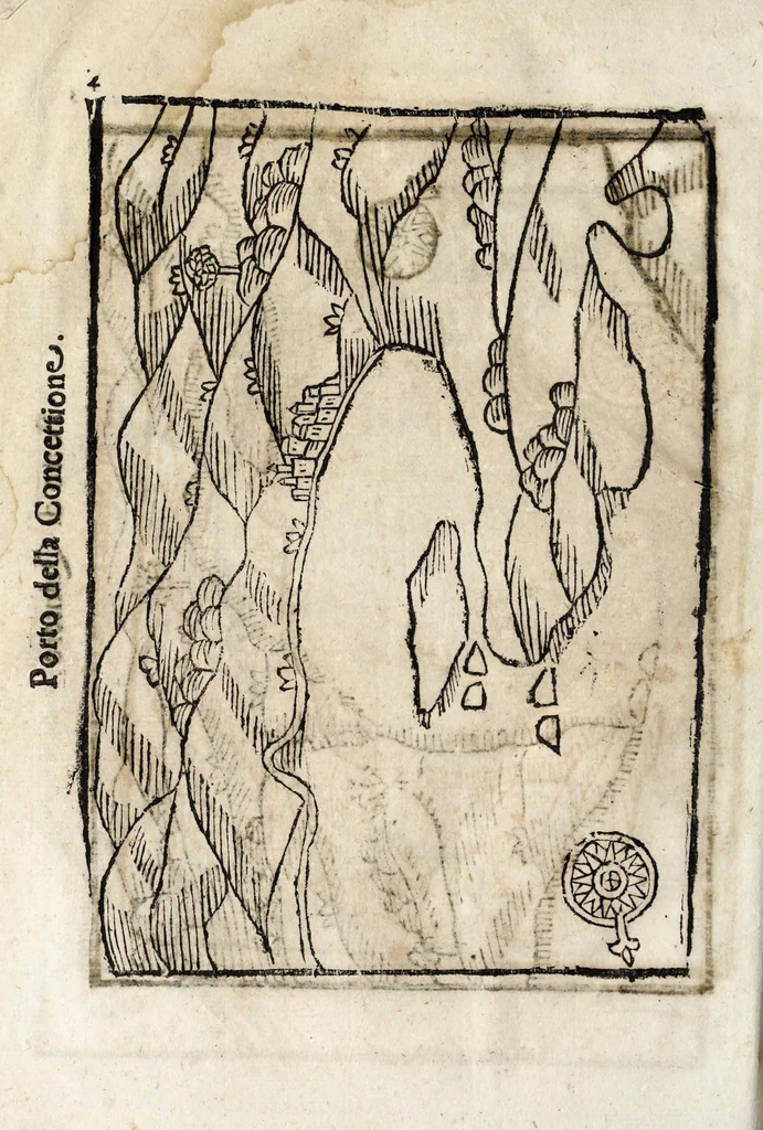 An illustration from Historica relatione del regno di Cile : e delle missioni e ministerij che esercita in quelle la Compagnia di Giesu, 1646, leaf 446