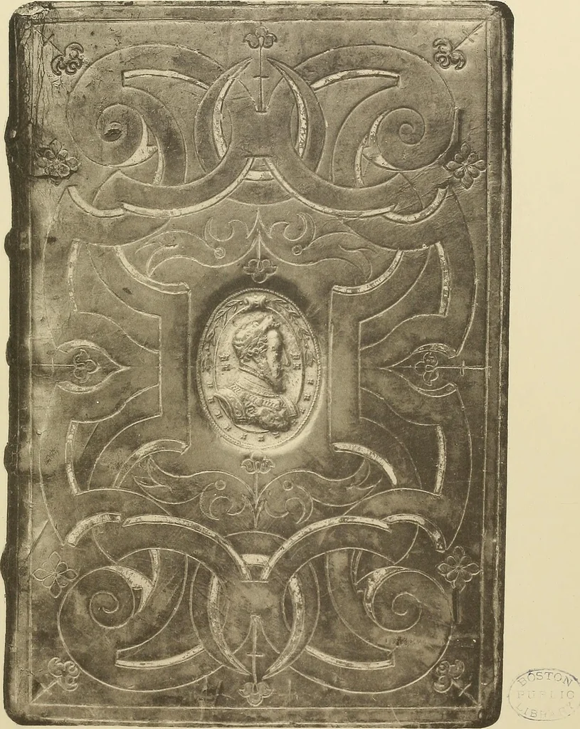 An illustration from Historic bindings in the Bodleian Library, Oxford : with reproductions of twenty-four of the finest bindings, 1891, leaf 118