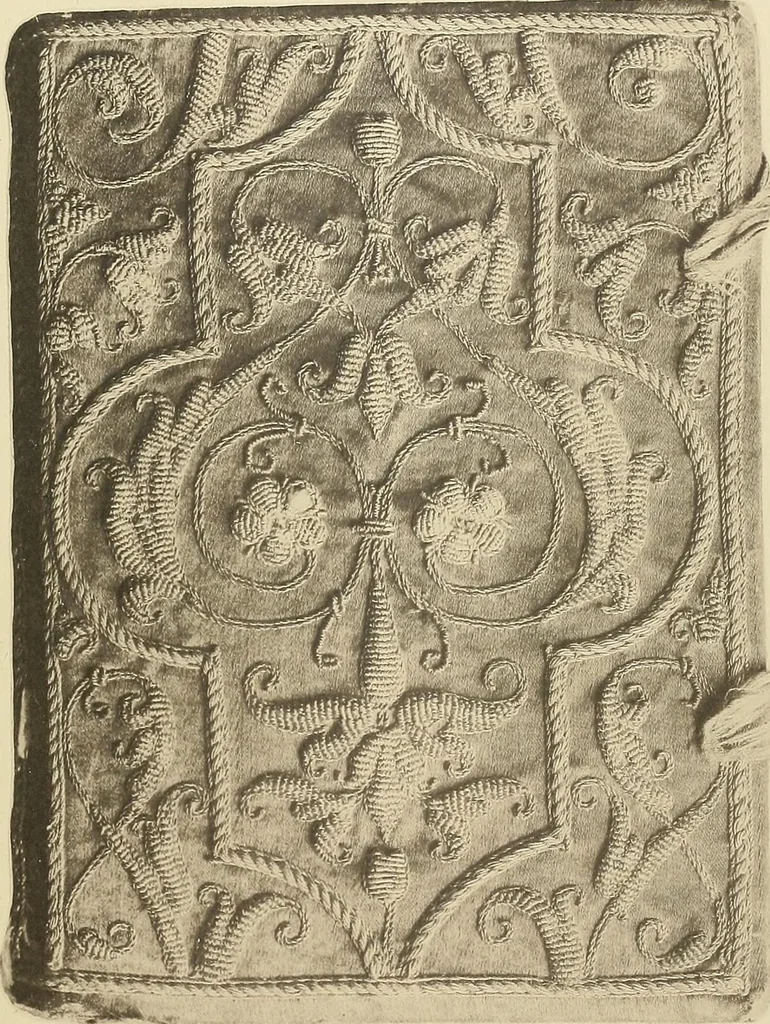 An illustration from Historic bindings in the Bodleian Library, Oxford : with reproductions of twenty-four of the finest bindings, 1891, leaf 130