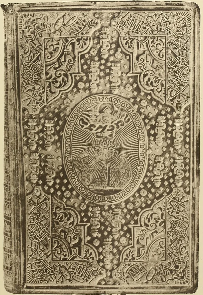 An illustration from Historic bindings in the Bodleian Library, Oxford : with reproductions of twenty-four of the finest bindings, 1891, leaf 138