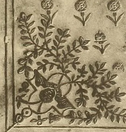 An illustration from Historic bindings in the Bodleian Library, Oxford : with reproductions of twenty-four of the finest bindings, 1891, leaf 144