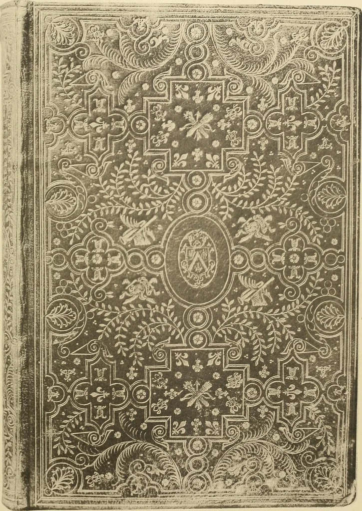 An illustration from Historic bindings in the Bodleian Library, Oxford : with reproductions of twenty-four of the finest bindings, 1891, leaf 156