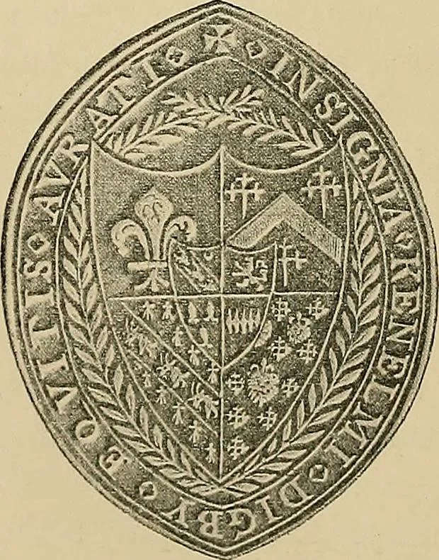 An illustration from Historic bindings in the Bodleian Library, Oxford : with reproductions of twenty-four of the finest bindings, 1891, leaf 19