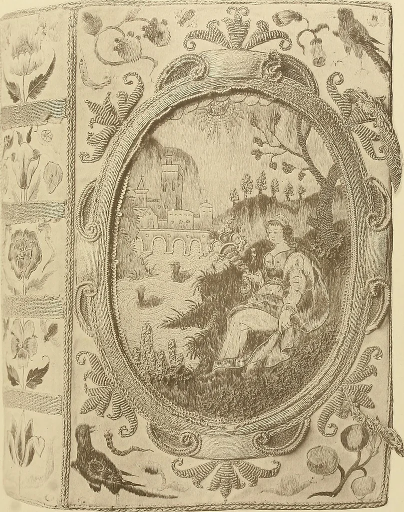 An illustration from Historic bindings in the Bodleian Library, Oxford : with reproductions of twenty-four of the finest bindings, 1891, leaf 196