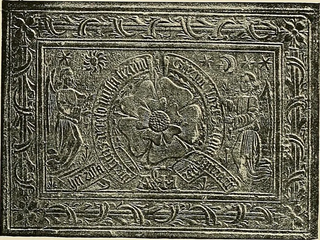 An illustration from Historic bindings in the Bodleian Library, Oxford : with reproductions of twenty-four of the finest bindings, 1891, leaf 40