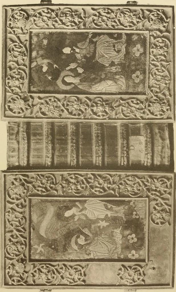 An illustration from Historic bindings in the Bodleian Library, Oxford : with reproductions of twenty-four of the finest bindings, 1891, leaf 72