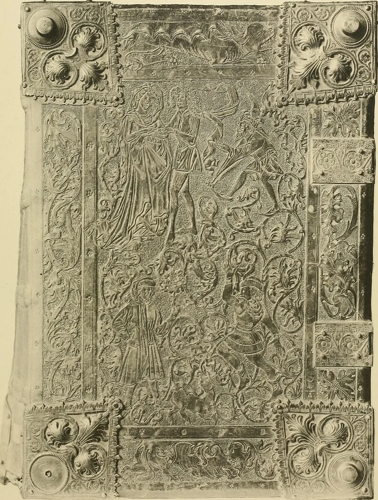 An illustration from Historic bindings in the Bodleian Library, Oxford : with reproductions of twenty-four of the finest bindings, 1891, leaf 78