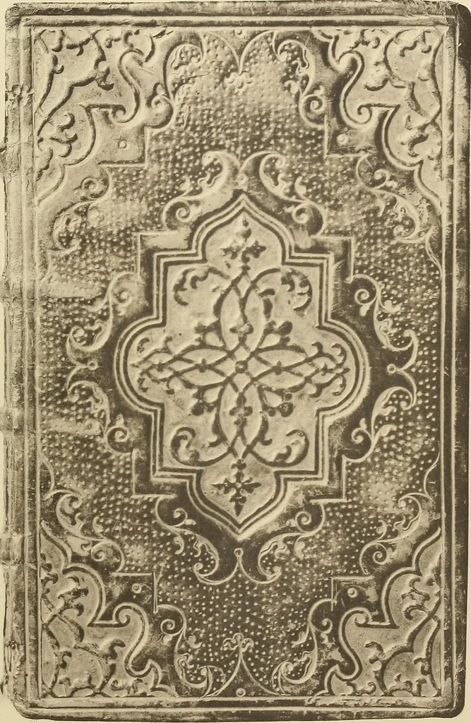 An illustration from Historic bindings in the Bodleian Library, Oxford : with reproductions of twenty-four of the finest bindings, 1891, leaf 84