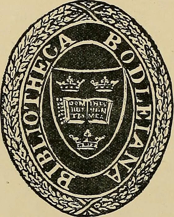 An illustration from Historic bindings in the Bodleian Library, Oxford : with reproductions of twenty-four of the finest bindings, 1891, leaf 9