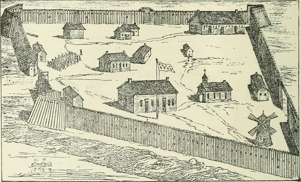 An illustration from Historic Canadian ground : the La Salle homestead of 1666 and other old landmarks of French Canada on the Lower Lachine Road, 1892, leaf 21