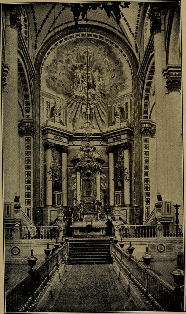 An illustration from Historic churches in Mexico, 1915, leaf 126
